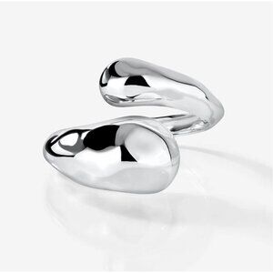 RING CONCIERGE Coco Curved Bangle Sterling Silver EUC $498